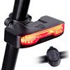 RAVEMEN NT101 Fanale Posteriore Intelligente per Bicicletta con Segnale di svolta, 6 modalità Impermeabile Luce Posteriore di Avvertimento con Telecomando