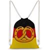SMAZDFXX Zaino con coulisse Pretzelany Flag, borsa sportiva da palestra, borsa a tracolla in tela per uomo e donna