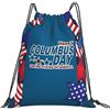 Generic Zaino con Coulisse Happy Columbus Day Sacca da Palestra Leggero Sacchetta Sportiva Grande capacità Drawstring Backpack per Unisex Viaggi Vacanze