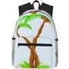 ybhgvc Zaino casual leggero e resistente all'acqua con stampa di palme 3D, unisex, per viaggi quotidiani e weekend