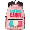 ybhgvc Cotton Candy Print Unisex Leggero Impermeabile Casual Zaino Quotidiano Pendolari Viaggi Weekend