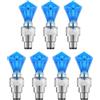 SAFIGLE 7 Pezzi Luci per Bicicletta a Valvola Blu, Lampade LED per Bici e Moto, visibilità Notturna Sicura per Ciclismo, Accessori Essenziali per Guida Notturna