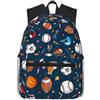 ybhgvc Sport Baseball Game Print Unisex Leggero Impermeabile Casual Zaino Casual Commercio Giornaliero Viaggi Weekend