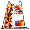 Generic Zaino con Coulisse German American Heritage Month Drawstring Backpack Leggero Sacchetta Sportiva Impermeabile Borsa con Coulisse per Viaggi Unisex Scuola