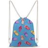SMAZDFXX Zaino con coulisse e motivo infradito colorate, borsa sportiva da palestra in tela per uomo e donna