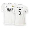 Real Madrid Prima Maglia Stagione 24/25, Bellingham, 6 Anni, Replica Home con Licenza Ufficiale
