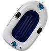 Generic Barca da pesca gonfiabile, in PVC, 145 x 91 cm, portatile, leggera, galleggiante per kayak, piscina da nuoto, fiume e lago, acqua per adulti, viaggi all'aperto e acqua