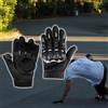 BEAZOOM Guanti da skateboard leggeri da corsa, design in tessuto, per maggiore comfort e controllo, colore nero