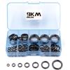 9KM DWLIFE Kit di ricambio per anello di guida in ceramica per riparazione canna da pesca, 14 misure da 0,3 a 4,7 cm (B - 100 pezzi)