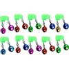 Drawup Allarme morso canna da pesca 10 pz campane in metallo colorato clip on rilevazione sensibile suono forte attrezzatura attrezzatura (D)