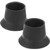 TEMPNAP 2 Pezzi Coprigambe per Trampolino in Gomma Nera, Tappi Antiscivolo Resistenti all Usura per Gambe Trampolino, Protezione Silenziosa e Duratura