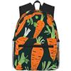 ybhgvc Happy Carrot Seamless Pattern Print Unisex Leggero Impermeabile Casual Zaino Casual Per Il Viaggio Quotidiano Viaggi Weekend