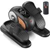 MERACH Mini trainer ellittico per casa, sottotanolo, elettrico, con telecomando, display, 12 velocità, passanti per gambe, silenziosi e portatili, per anziani, adulti