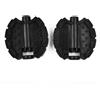 Belnotelt Pedale di ricambio per bici per bambini, poggiapiedi per bicicletta, accessori in plastica nera per triciclo e baby bike, design antiscivolo, confezione da 2