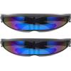 TOYANDONA 2 Pezzi Occhiali da Sole Sportivi per Donna con Lenti UV Protezione Forma di Pesce per Ciclismo Baseball Running e Pesca Leggeri e Resistenti per Attività Outdoor
