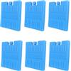 NESTINGHO 6 Pezzi Box Refrigerante in Plastica Blu a Forma Piatta per Borsa Termica e Serbatoio Acqua, Compatibile con Funzione di Raffreddamento Prolungato per Vacanze Estive e Picnic
