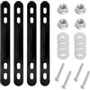 GZRXIOUS Cestino per bicicletta, portapacchi posteriore, robusto adattatore per cestino della bicicletta, kit di fissaggio per biciclette elettriche e mountain bike