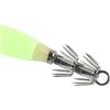 LAPYAPPE 4pezzi Ganci da Pesca Luminosi in Acciaio Inossidabile Esca Notturna Verde per Calamari e Pesca in Mare Profondo Richiamo Resistente alla Corrosione per Totanare e Salata