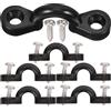 Homoyoyo Fibbia Robusta Forma a C per Kayak e Canoa, Accessorio in PVC e Metallo Viti, Facile da Operare per Manutenzione Kayak e Fissaggio Sicuro