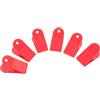 SHINEOFI 6 Pezzi Clip per Tapis Corrente Blocco di Sicurezza e Fermo di Emergenza, Morsetto Robusto in Plastica Rosso per Accessori Fitness