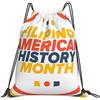 Generic Zaino con Coulisse Filipino American Heritage Month Sacchetta Sportiva Leggero Sacca da Palestra Resistente Borsa con Coulisse per Scuola Spiaggia Unisex