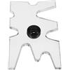 GLEAVI Ponte da Biliardo in Acrilico Trasparente Resistente Supporto Stecca Pool Bridge Compatto e Portatile Accessorio per Tavolo da Biliardo Poggiastecca Multifunzionale per Angoli