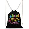 SMAZDFXX Bingo Is My Game Zaino con coulisse Borsa sportiva da palestra Borsa a tracolla in tela per uomo e donna