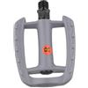 UrbanHui Coppia di pedali per bici costruiti in acciaio e ABS con cuscinetto DU e riflettore compatibile con i modelli di bici pieghevoli per mountain bike da strada (grigio)