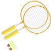TYTOGE Racchetta da Badminton per Bambini, Impugnatura Antiscivolo Set di Racchette da Badminton per Bambini Resistente Alla Caduta per Esercizi all'aperto (Gialla)