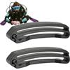 Generic Clip di estremità per cinturino - PP 4,6-6 cm | Fibbia per gilet terminale cinturino 2 pezzi | Forniture anti-erosione a scorrimento rapido per cintura di tessitura cintura subacquea | Chiusura sicura