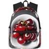 ybhgvc Fresh Cherry Print Unisex Leggero Impermeabile Casual Zaino Per Il Viaggio Quotidiano Viaggi Weekend