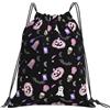 Generic Zaino con Coulisse Halloween 02 Drawstring Backpack Pieghevole Sacchetta Sportiva Resistente Borsa con Coulisse per Viaggi Scuola Spiaggia