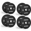 MADICKS Set 100 kg Dischi Olimpionici Bumper Gommati · Foro 50 mm · Pesi da Palestra Professionali · Per Crossfit, Powerlifting e Allenamento Fitness · Resistenti e Sicuri (2x5kg, 2x10 kg, 2x15 kg, 2x20 kg)