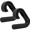 Generic Impugnature Pull - Acciaio 13 x 3 cm | da Ginnastica Ergonomici Antiscivolo | Supporto per Impugnature per Manubri Fascia di Resistenza Allenamento Cavalcata Deadlift Fitness Palestra Casa