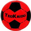 CUCUBA Pallone di Gomma Da Acqua Volley Pallamano Pallanuoto da Allenamento o Partita Diametro 22,5 cm Rosso Nero Size 5 - Peso 130 grammi