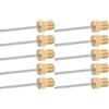 LIGHTAOTAO 10pezzi Ago per Pompa Sfera in Rame Rinforzato Adattatore per Gonfiaggio Rapido Palloni Basket Calcio Rugby Pallavolo Aghi Resistenti con Tenuta Anti-perdita per Uso Professionale