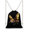 SMAZDFXX Zaino con coulisse Flying Red Panda, borsa sportiva da palestra in tela per uomo e donna