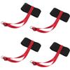 GALPADA 4 Pezzi Cinghie Elastiche da Polso per Guanti da Sci con Design Elastico in Nailon e Metallo per Protezione Outdoor Durante Lo Sci All'aperto