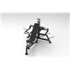 Generico ZORROSPORT Multi Bench Semi Pro 50mm 3-in-1, Panca Piana Inclinata e Shoulder Press, Movimento Convergente, 101 kg, Impugnatura Multi-Grip