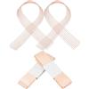 ULTECHNOVO Nastro Elastico da Balletto 4 Pezzi per Scarpette da Punta Rosa Banda Elastica e Nastro di Raso per Prove e Spettacoli Compatibilità e Aspetto Senza Cuciture