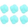 Rjrjc 6 palle di reazione in silicone, dispositivo di controllo del rimbalzo esagonale, per sport e riabilitazione, 6,5 x 6,5 x 6,5 cm