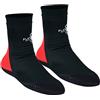 Playwell Arti marziali/MMA School, Dojo Gym Floor, Tatami Indoor Mat Grappling Foot Socks - Nero/Rosso - NUOVO (Large)