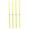 Zhjvihx 4 Pezzi Pali da Allenamento Calcio, Pali Staccabili per velocità e agilità, 4 Pezzi for Allenamento di Calcio, Basket e Football (Yellow)