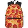 ybhgvc 3d Pizza Pepperoni Stampa Unisex Leggero Impermeabile Casual Zaino Quotidiano Pendolari Viaggi Weekend