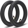 Vistnale Copertura impermeabile | Camera d'aria da 2 pezzi 12 1/2 X /4, camera d'aria in gomma butilica 12, 5 X, 25 con valvola angolata per bici elettriche e tricicli