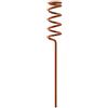 UrbanHui Canna da pesca a spirale in metallo, supporto a terra, 30 cm, per ambienti marini, con base a vite e adatta per canne da pesca