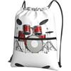 YYHWHJDE Cool Drum Set Prints, zaino con coulisse, leggero, impermeabile, con tasca con cerniera, per viaggi e sport