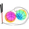 TOVINANNA 2sets Palline Fitness con Asta Palla Rimbalzante Senza Corda per Esercizi Braccia e Spalle Attrezzi Ginnastica per Adulti e Anziani Allenamento Core e Equilibrio