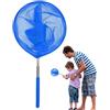 Generic Retino per piscina | Reti da pesca per laghetti, skimmer telescopico per piscina, rete a granchio in acciaio inox, piccola rete da piscina con asta per uomini, bambini, cattura farfalle, pesca