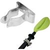 Agatige L Supporto per Gancio per Barca, Gancio con Morsetto a Molla in Acciaio Inossidabile 304 Porta Remi per Barca Marina Portatile Clip a Molla Clip per Staffa in Argento per Gancio